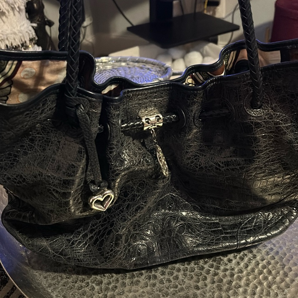 Brighton reptile leather bag